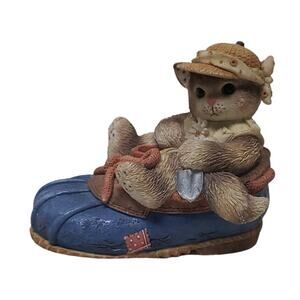 Calico Kittens "You're Good For My Sole" Kitty Chillin in a Shoe Collectible Cat